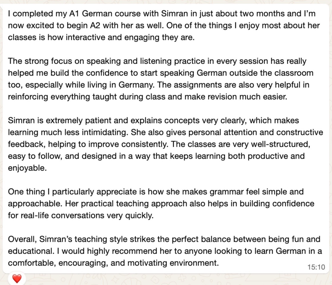 Student Feedback